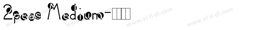 2peas Medium字体转换